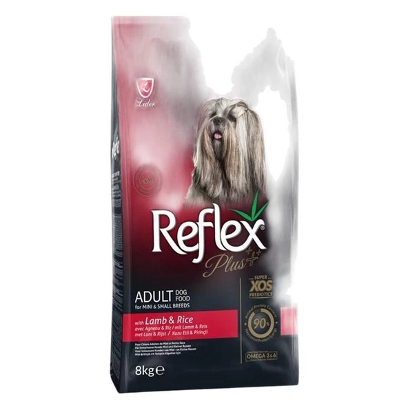 Reflex Plus Kuzu Etli ve Pirinçli Küçük Irk Yetişkin Köpek Maması 8 kg