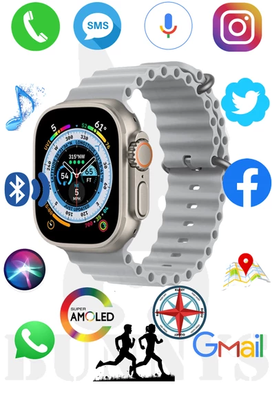 Honor Uyumlu Akıllı Saat Watch 8 Ultra 49MM Konuşma Özellikli AMOLED EKRAN