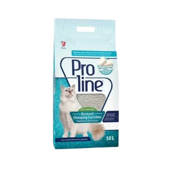 Proline Marsilya Sabun Kokulu Bentonit Kedi Kumu 10 lt