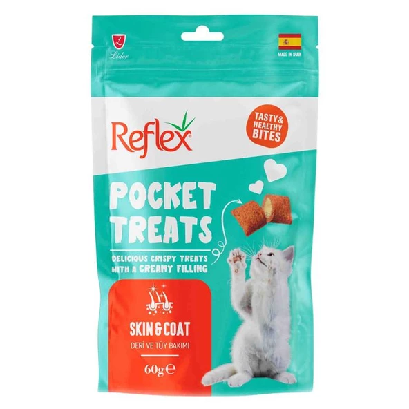 Reflex Pocket Treats Skin And Coat Kedi Ödülü 60 Gr