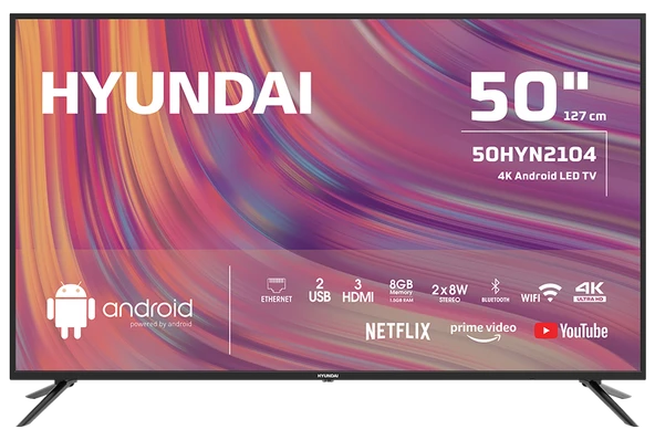 Hyundai 50HYN2104 50" 127 Ekran 4K Ultra HD Android TV