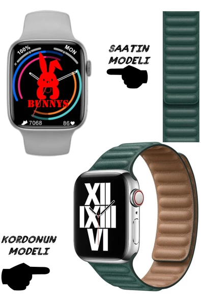 HUAWEİ Uyumlu Nfc Özellikli Bt Konuşma Özellikli Wacht 8 Akıllı Saat Deri Krdn - 1