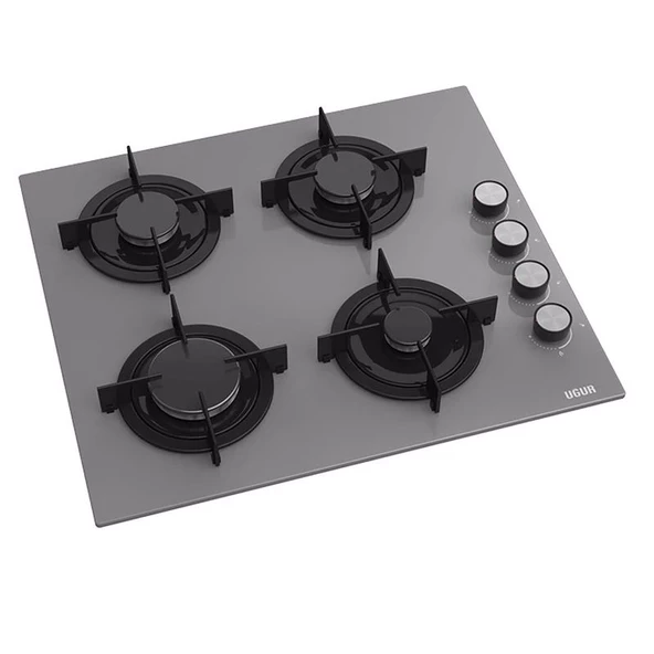 Uğur UAO 6040W0 GCY CSR1 58 cm Gri Cam Ankastre Ocak - 2