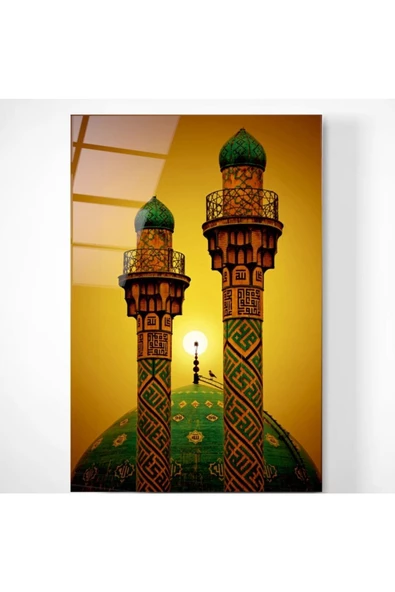 Islami Sanat-2 Dekoratif ve Modern Cam Tablo 70x110