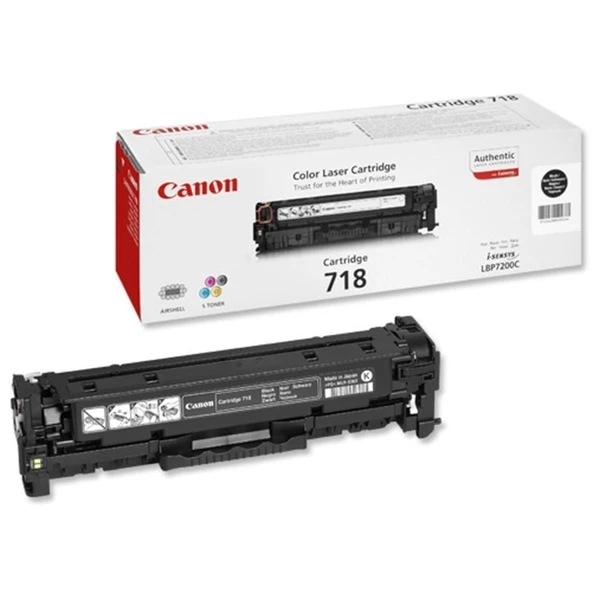 Canon CRG-718BK Black Siyah Toner MF728/729 MFC8350/8580 LBP7210 ürün görseli