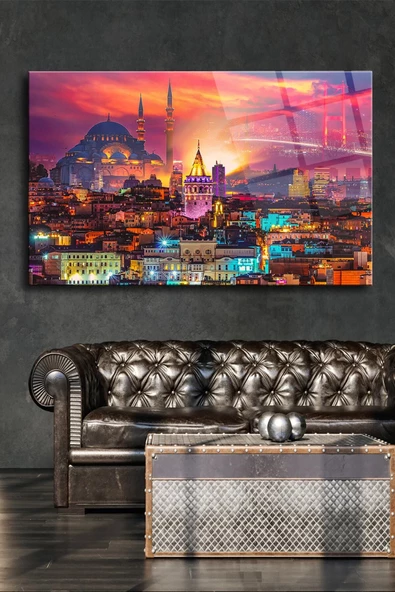 Istanbul Kolaj Dekoratif ve Modern Cam Tablo,duvar Dekarasyon Ürünleri ürün görseli