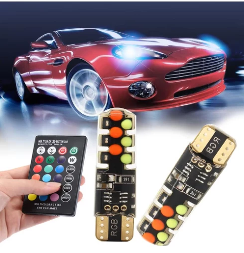 T10 Kumandalı RGB Led Park Ampulü - 2