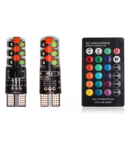 T10 Kumandalı RGB Led Park Ampulü - 3