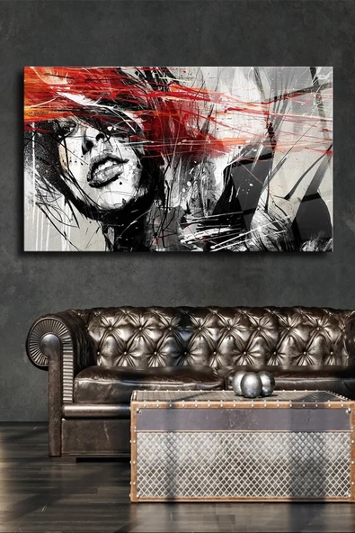 Nas Suresi Yuvarlak Dekoratif ve Modern Cam Tablo ürün görseli