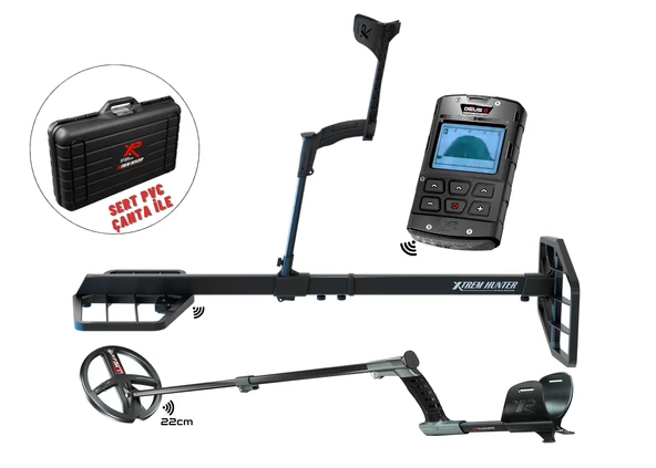 XTREM HUNTER DEUS 2 Metal Dedektör - 22cm FMF Başlık DEUS 2 Ana Kontrol Ünitesi İle