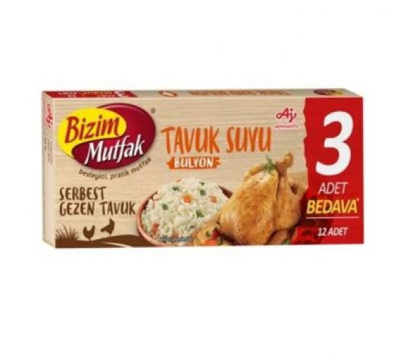 Bizim Mutfak Tavuk Bulyon 12 Tablet 120 gr