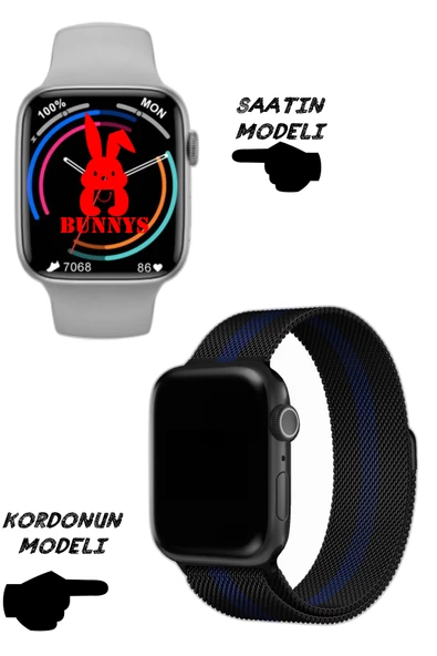 Wacht 8 Pro Akıllı Saat Nfc Özellikli Bt Konuşma Özellikli Akıllı Saat Demir Kordon