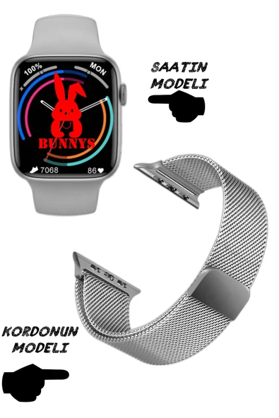 Wacht 8 Pro Akıllı Saat Nfc Özellikli Bt Konuşma Özellikli Akıllı Saat Demir Kordon
