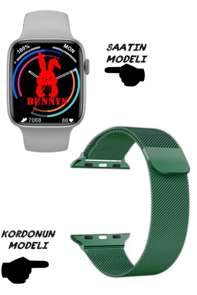 Wacht 8 Pro Akıllı Saat Nfc Özellikli Bt Konuşma Özellikli Akıllı Saat Demir Kordon