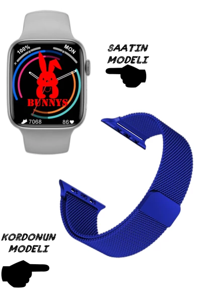 Wacht 8 Pro Akıllı Saat Nfc Özellikli Bt Konuşma Özellikli Akıllı Saat Demir Kordon