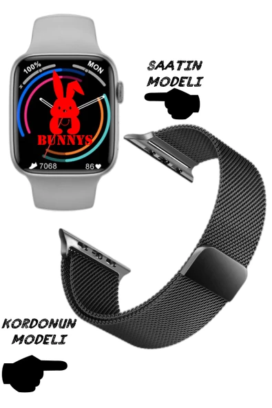 Wacht 8 Pro Akıllı Saat Nfc Özellikli Bt Konuşma Özellikli Akıllı Saat Demir Kordon