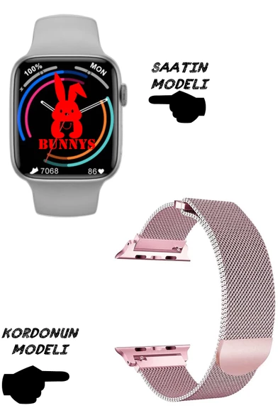 Wacht 8 Pro Akıllı Saat Nfc Özellikli Bt Konuşma Özellikli Akıllı Saat Demir Kordon