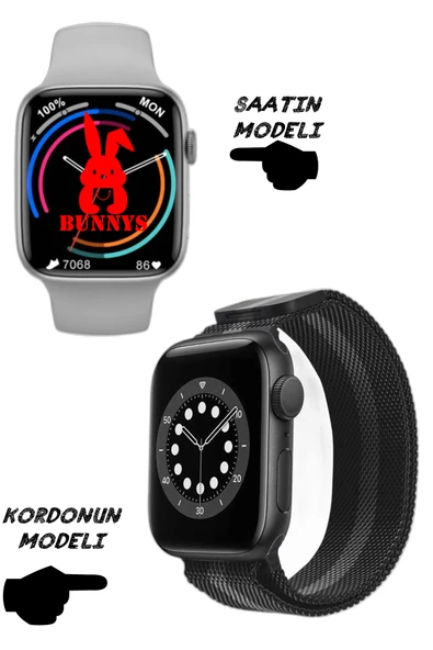 Wacht 8 Pro Akıllı Saat Nfc Özellikli Bt Konuşma Özellikli Akıllı Saat Demir Kordon