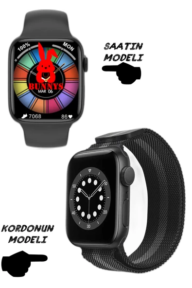 Wacht 8 Pro Akıllı Saat Nfc Özellikli Bt Konuşma Özellikli Akıllı Saat Demir Kordon