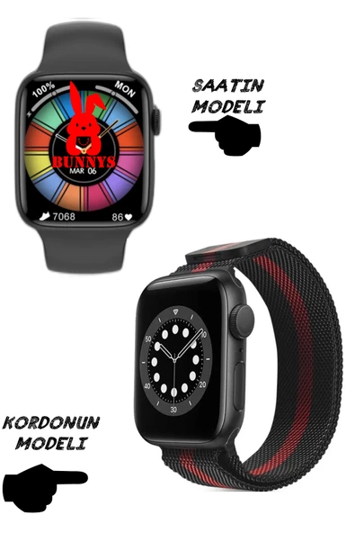 Wacht 8 Pro Akıllı Saat Nfc Özellikli Bt Konuşma Özellikli Akıllı Saat Demir Kordon