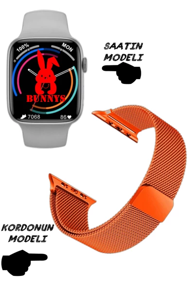 Wacht 8 Pro HUAWEİ Uyumlu Nfc Özellikli Bt Konuşma Özellikli Akıllı Saat Demir Kordon