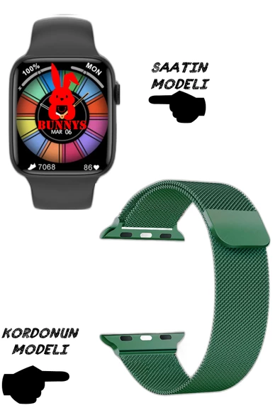 Wacht 8 Pro Akıllı Saat Nfc Özellikli Bt Konuşma Özellikli Akıllı Saat Demir Kordon
