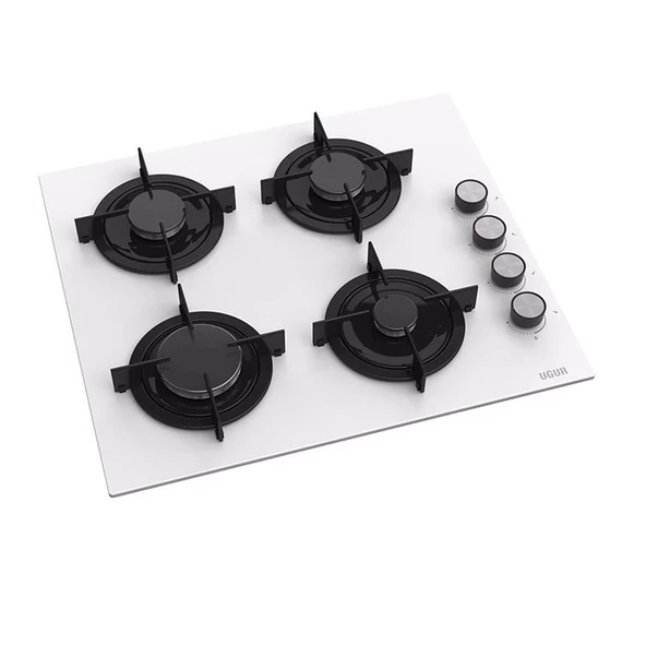 Uğur UAO 6040W0 BCY CSR1 58 cm Beyaz Cam Ankastre Ocak - 2