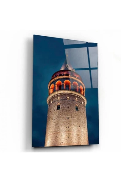 Galata Kulesi Dekoratif ve Modern Cam Tablo