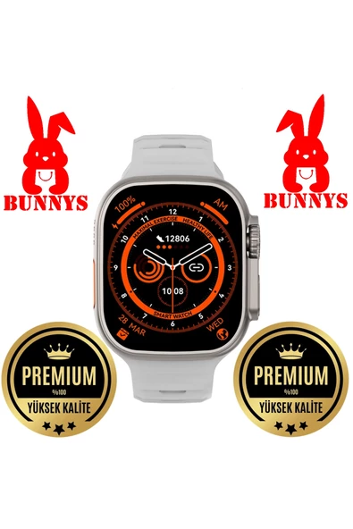 Wacht 8 Ultra Akıllı Saat Apple iPhone 11 Pro Uyumlu Smart Watch Konuşma Özellikli - 3