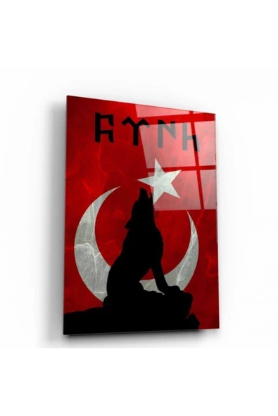 Kırmızı Çiçekler Dekoratif ve Modern Cam Tablo ürün görseli