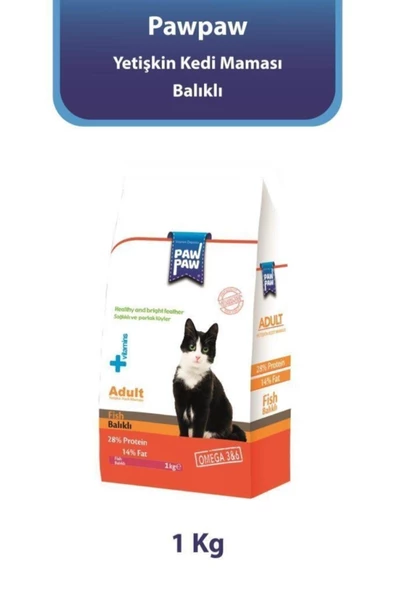 Balıklı Yetişkin Kedi Maması 1 Kg