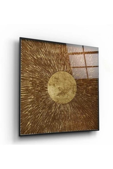 Renkli Desen Dekoratif ve Modern Cam Tablo