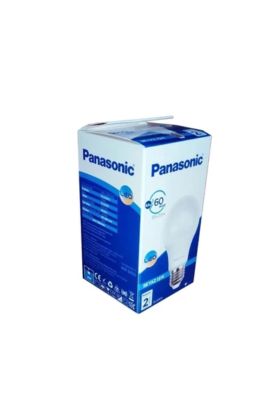 PANASONIC 8.5 W - 60w 20 Adet Led Ampul E-27 Duy Beyaz Işık - 2