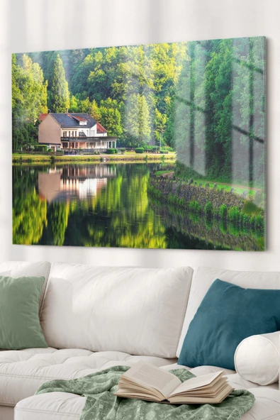 Bolu Abant | Doğa Temalı Dekoratif ve Modern Cam Tablo | 50x70 Cm ürün görseli