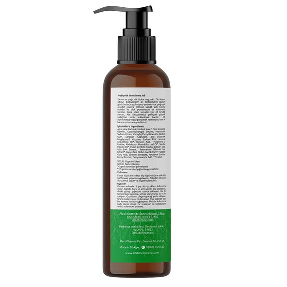 Alls Biocosmetics Organik Prebiyotik Temizleme Jeli 200 ml - Resim 2