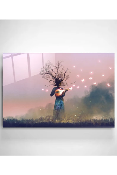 Spiritual Freedom Dekoratif ve Modern Cam Tablo ürün görseli