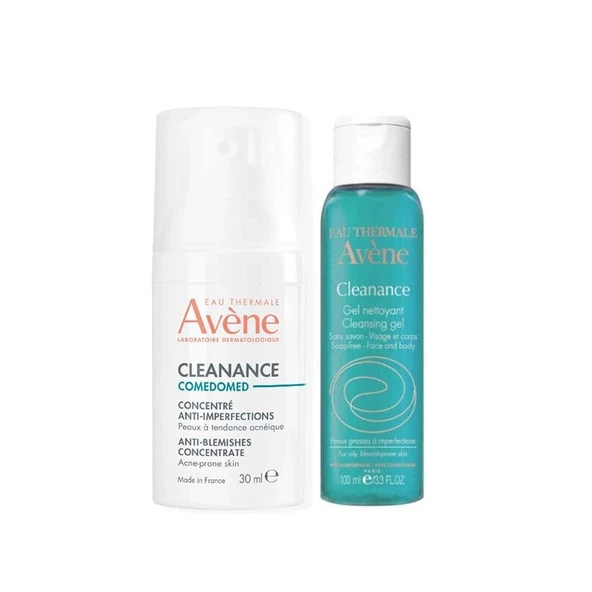 Avene Cleanance Comedomed Konsantre Bakım Kremi 30ml + Temizleme Jeli 100ml