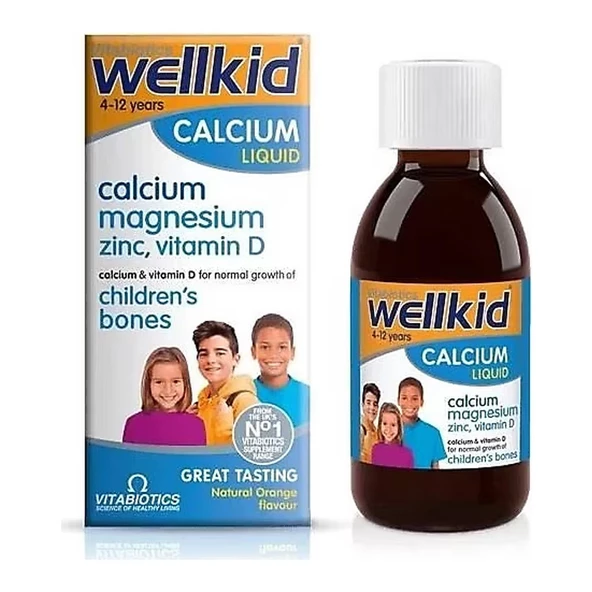 Vitabiotics Wellkid Calcium Liquid Takviye Edici Gıda 150ml