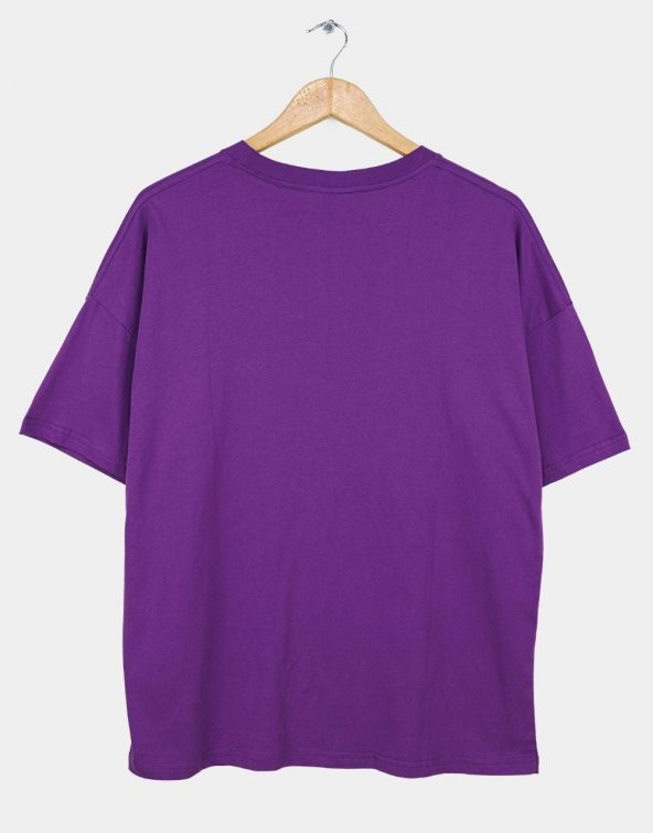 Champion Ön Cep Oversize Erkek T-Shirt Mor - 2