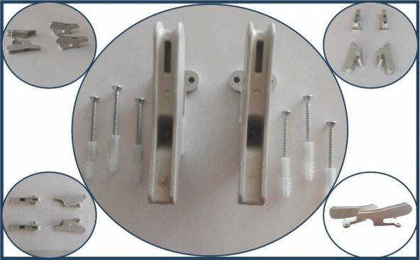 Kurufer Kalorifer Petek Çamaşır Kurutmalık + Duvar Montaj Aparatı - 4