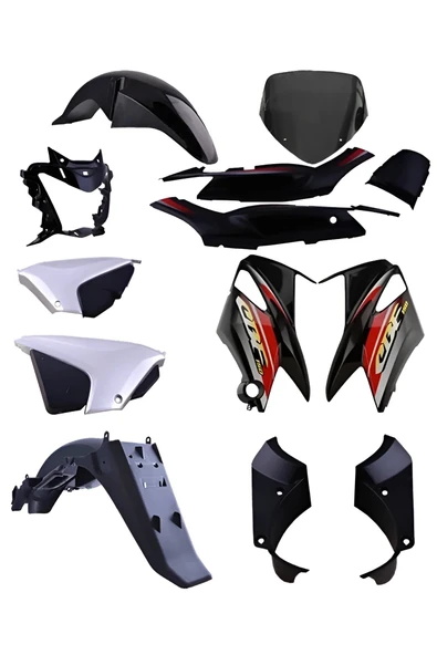 Honda Cbf 150 Kaporta Grenaj Seti Siyah Komple Full Set _ Supermoto