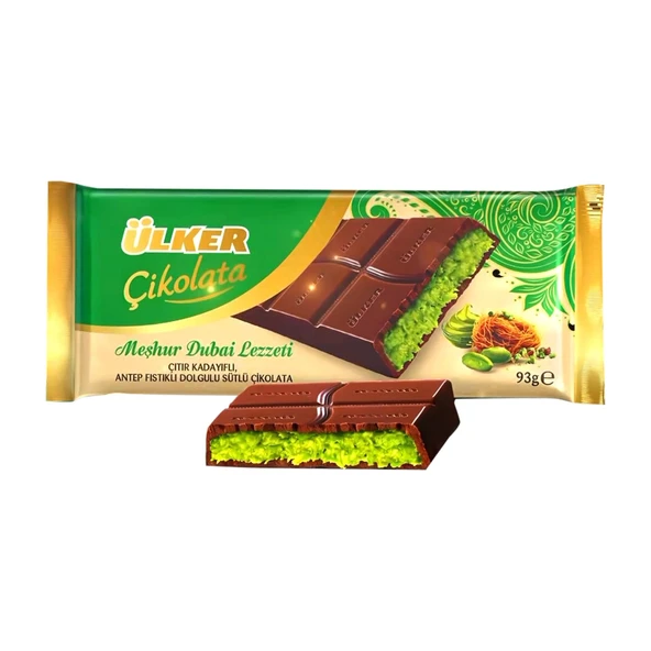Ülker Meşhur Dubai Lezzeti Dubai Çikolatası 93 gr x 12 Adet - 3