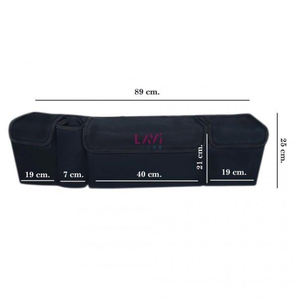 Araba Koltuk Arkası Bagaj Organizer + Oto Eşya Düzenleyici Çanta Araç Set-21 - 3