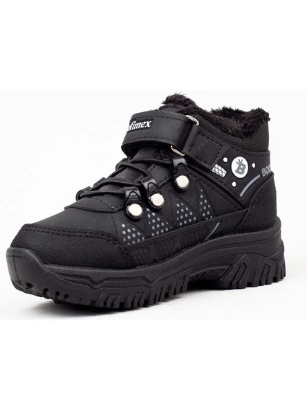 Moda Ayakkabı 233 Siyah Erkek Çocuk Bot Ayakkabı - 3