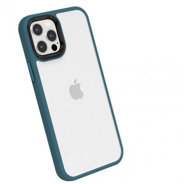 Ceponya Apple iPhone 12 Pro Max Kılıf ​​Kamera Korumalı Şeffaf - 10