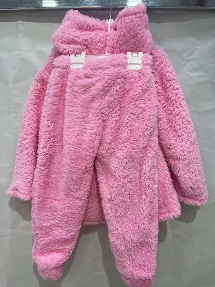 uğurböceğiçocuk Ayıcık Cepli Welsoft Kapuşonlu 2'li Takım 6030 - 8