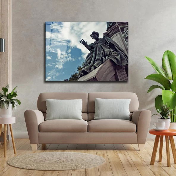 Açık Tema Heykel Dekoratif ve Modern Cam Tablo ürün görseli