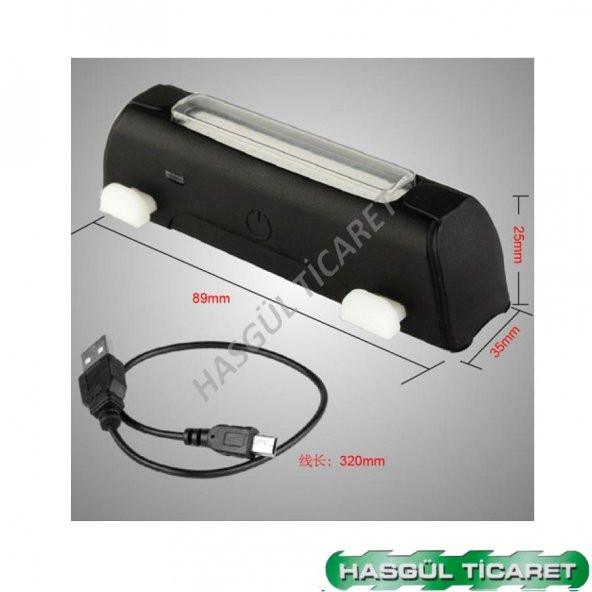 Hsgl Bisiklet Comet Usb 120 Lümen Güçlü Fonksiyonlu Far - 2