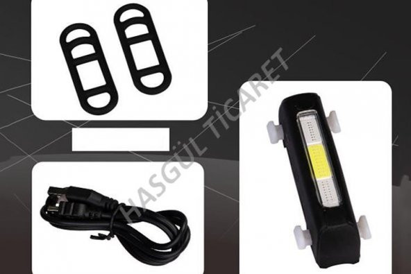 Hsgl Bisiklet Comet Usb 120 Lümen Güçlü Fonksiyonlu Far - 4