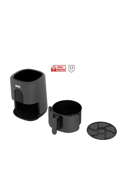 SEM Sc306 Smart Akıllı Dijital Midocook Yağsız Kızartma Sıcak Hava Fritöz Airfryer Hava Fritöz - 4